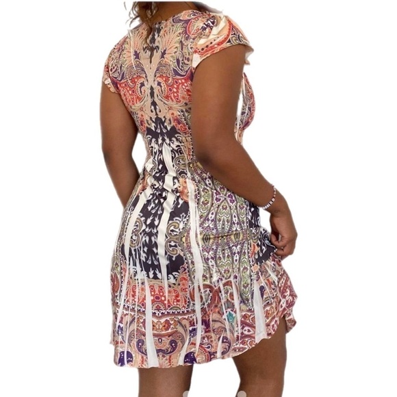 Apt 9 - Beaded V-neck - Multi-Color - Summer Dress - Size Petite Small - Picture 13 of 13